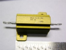 2 Dale / Vishay RH-25 5k Ohm 5 25W Alumunum Housed Power Resistors