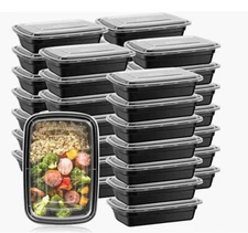 28 oz Meal Prep Containers with Lids Plastic Lunch Boxes Microwavable BPA Free