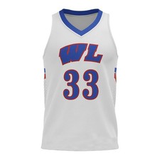 Youth Men Kon Knueppel 33 High School Basketball Jersey White Blue Stitched