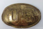 Original Civil War- Era Oval US Arrows Belt Buckle