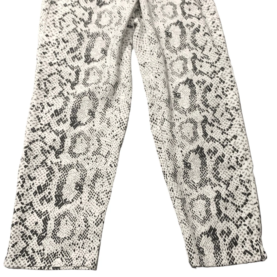 Pantalones J.Crew Mujer 10 (28x25) Gris Jamie Neutro Serpiente Recto Pull On Foto 3 de 4