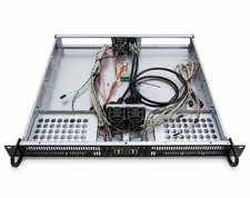 1U 19" Rackmount Server Case for 2x Micro-ITX mITX Motherboard System 15.8" Deep