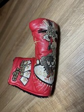 Scotty Cameron 2009 Lena Las Vegas Red Leather Blade Putter Head Cover Used Rare