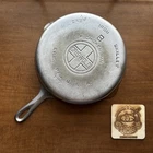Griswold #8 Large Block Logo Plated Deep Skillet Chicken Fryer