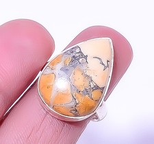Crazy Lace Agate - Australia 925 Sterling Silver Jewelry Ring s.9 T969