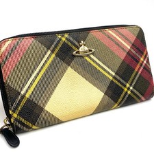 Vivienne Westwood Long Wallet Check Pattern PVC Vintage