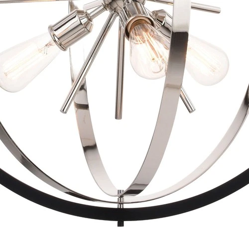 Estelle 6-Light Pendant in Mid-Century Modern and Sputnik Style 38 Inches Tall - Picture 11 of 13