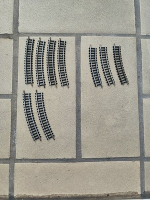 Trix Gleise 7x 4924 Gebogen und 3x 4914