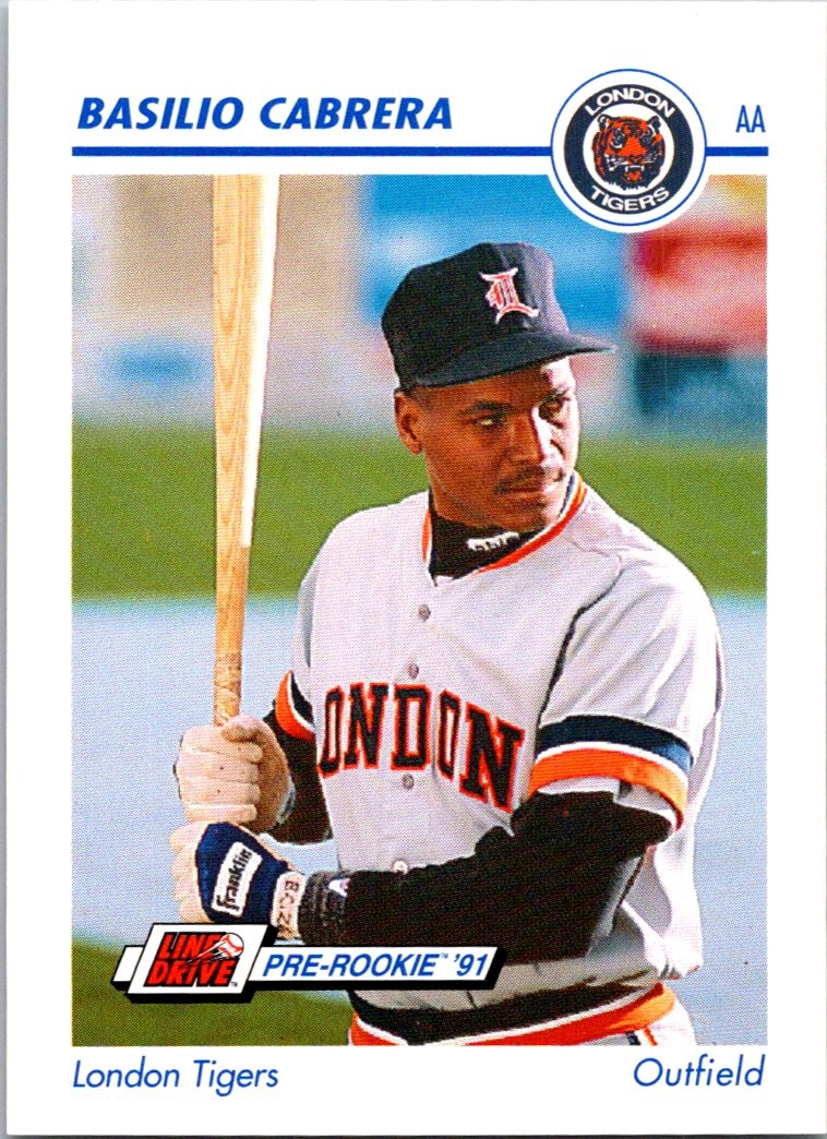 Basilio Cabrera 1991 Line Drive AA #377 London Tigers