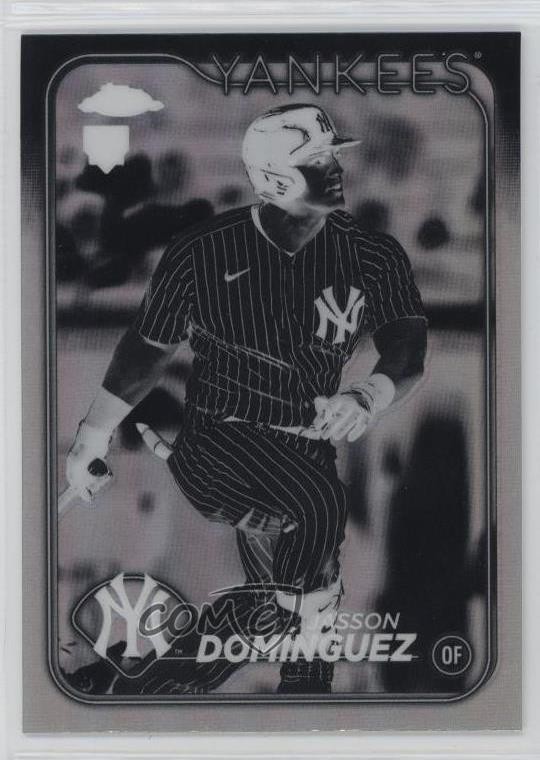 2024 Topps Chrome Negative Refractor Jasson Dominguez #89 Rookie RC
