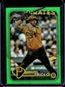 2024 Topps Chrome Logofractor Jared Triolo RC Green MLB Refractor #/99 Pirates