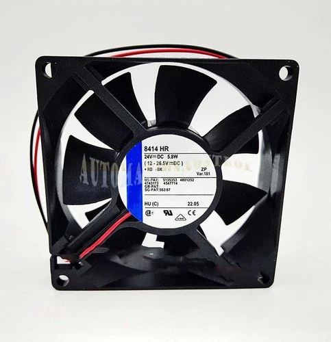 TYP 8414 HR DC24V 5.8W 8CM 80*80*25mm for Equipment Cooling fan 2Pin