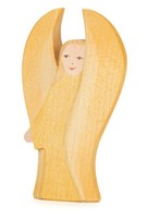Ostheimer 42107 - Schutzengel Engel Gelb Aus Holz - HöHe 11Cm