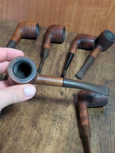 LOTTO 7 PIPE DA FUMO VINTAGE USATE #1 - Picture 18 of 23
