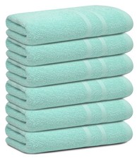 Bath Towel Set, 100% Cotton Terry Small Towels for Bathroom, Quick Dry,