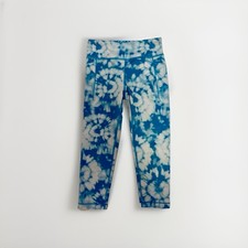 Athleta Girl High Rise Stash Your Treasures Capri Girls 8-10M Blue Tie Dye