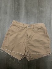 Women  s Shein Jean Shorts Size 28 Cut Off Denim Shorts Light Brown