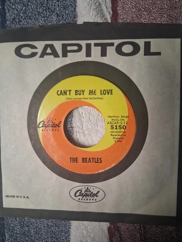 The Beatles You Can't Do That/Can't Buy Me Love 7" vinyl 45 rpm Capitol
