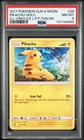 2017 POKEMON SUN & MOON SHINING LEGENDS #28 PIKACHU-HOLO PSA 8