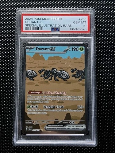 Durant ex 236 2024 Pokemon Surging Sparks SIR Special Illustration Rare PSA 10