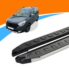 Trittbretter passend für Dacia Dokker ab Baujahr 11/2012 NEWS Silber mit ABE