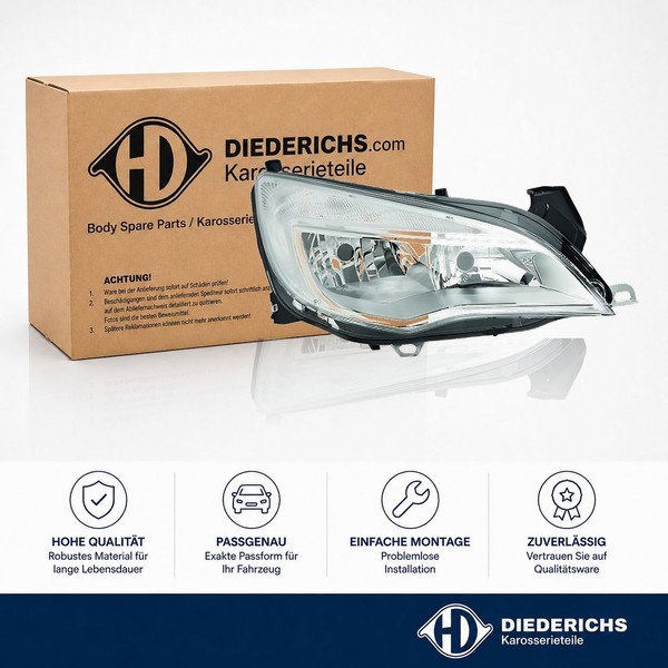 Hauptscheinwerfer Rechts Diederichs 1807280 FÜR Opel Frontscheinwerfer-image