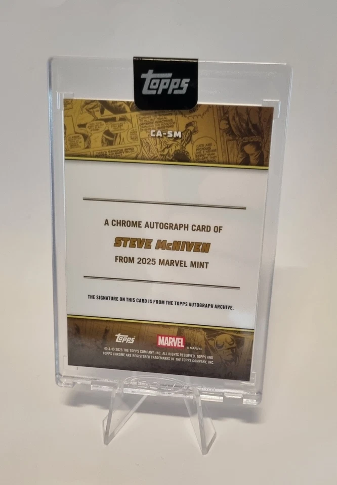 Topps Marvel Mint Auto Steve McNiven 32/50 CA-SM - Bild 3 von 3