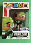 Funko Pop! Teen Titans -Cyborg as Green Lantern #338 ToysRus Free Ship/Protector