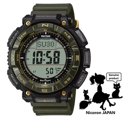 CASIO PRO TREK Mens Watch PRG-340ANS-3J Green Camp Hiking 30th Anniversary JAPAN
