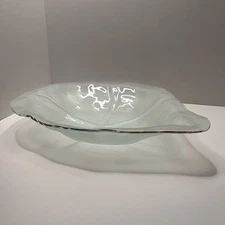 Annieglass Signed Oyster Shell large Serving Bowl-1996
