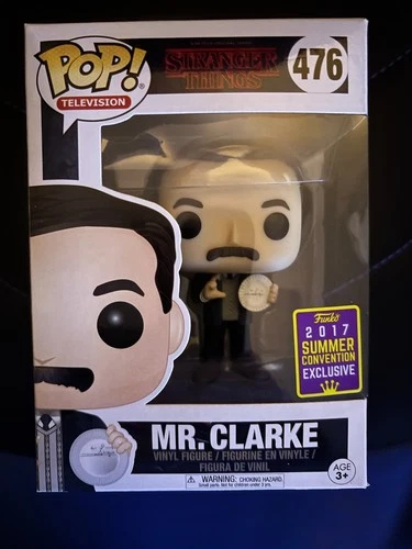 Funko Pop! Stranger Things MR. CLARKE #476 2017 Summer Convention Exclusive