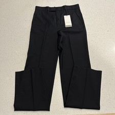 Gucci Uniform Dress Pants Mens EU 38 Size 30/32 Black Rare Issue Raw Hem NWT