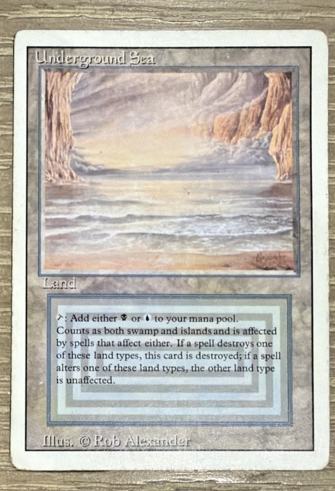 Magic: The Gathering Revised Underground Sea MP MTG 3rd - Image 2 of 4
