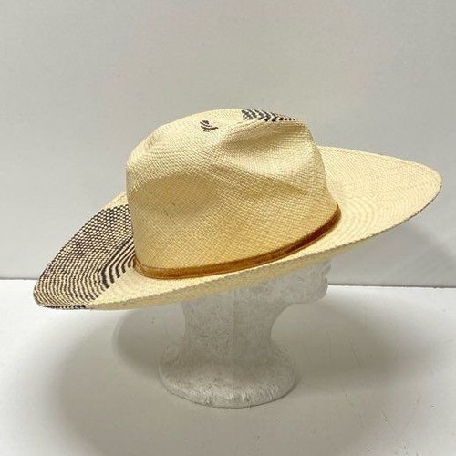 Freya Beige Handmade Wide Brim Straw Hat Size Small - Picture 4 of 7