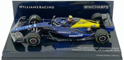 Minichamps Williams F1 FW46 #43 Mexican GP 2024 - Franco Colapinto 1/43 Scale