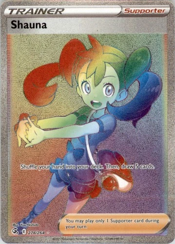 2021 Pokemon Sword & Shield - Fusion Strike #278 Shauna Holofoil
