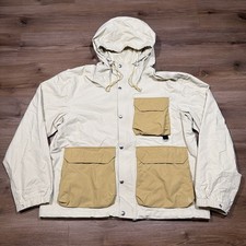 The North Face Mens LARGE M66 Utility DRYVENT Rain Jacket Gravel Antelope Beige