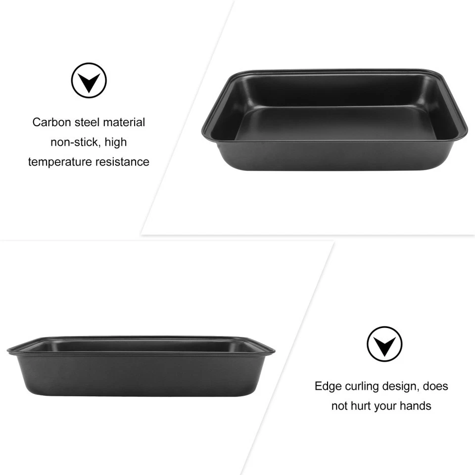 Backform Rechteckig Kuchen Kastenform Antihaftbeschichtete Kuchenform Tiefe - Bild 3 von 4