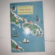 American Geographical Society Around the World , Virgin Island , Stickers UNUSED