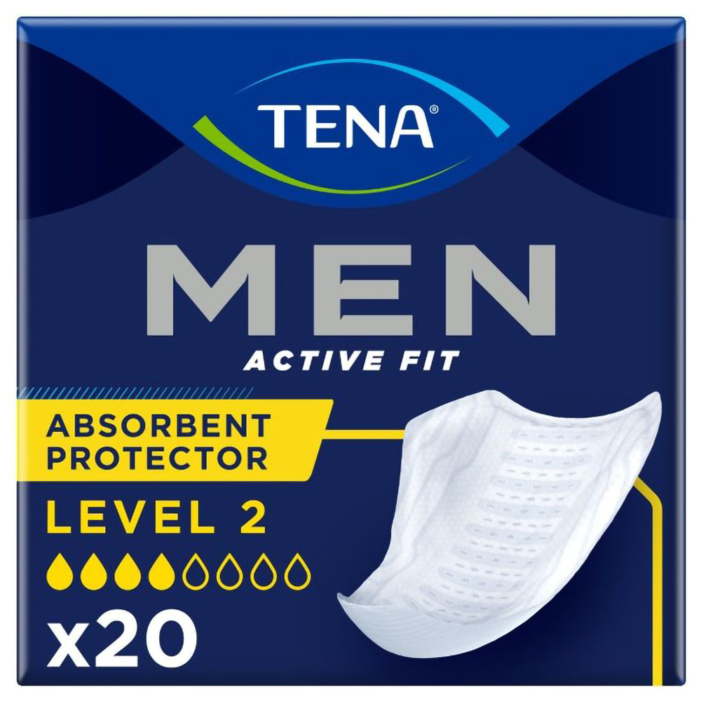 20 x Tena Men Absorbent Protector Level 2 | Incontinence Pads | 1 Pack of 20 - Image 6