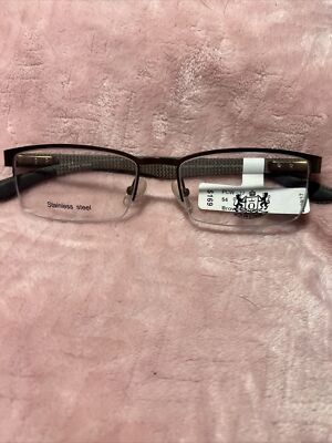 Prince & Channel Eyeglasses. Stainless Steel. Brown/Brown. PCW 17-03.