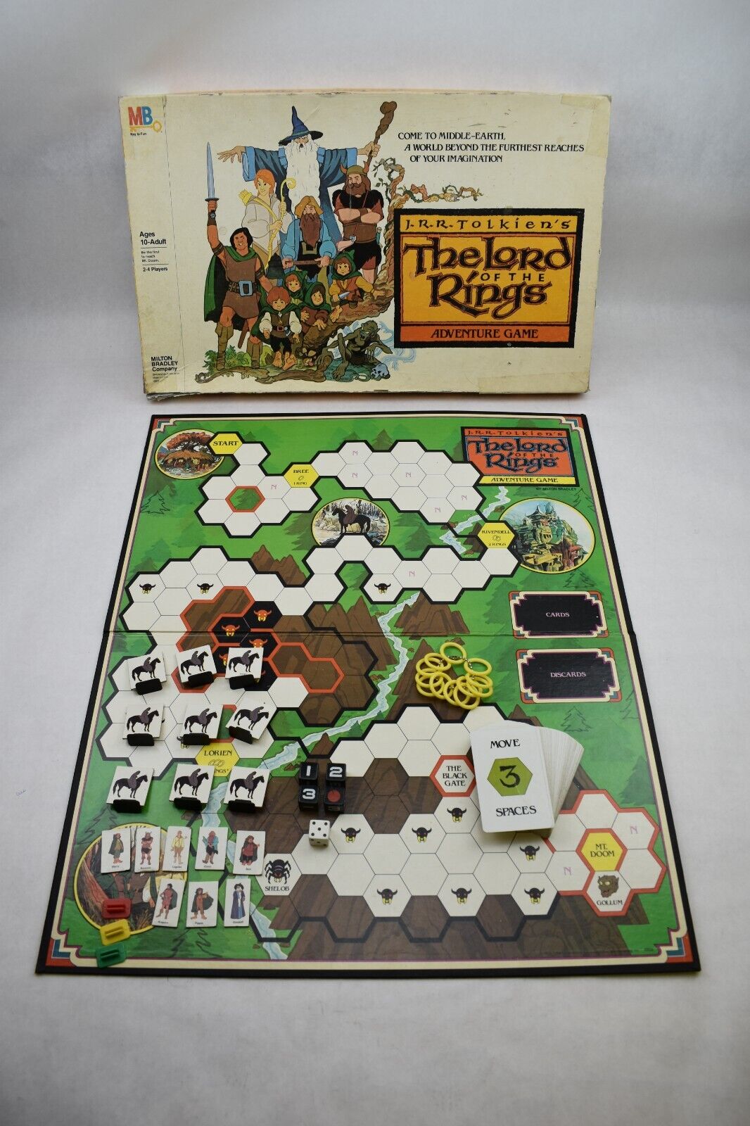 Vintage 1979 J.R.R. Tolkien’s The Lord of the Rings Adventure Board Game