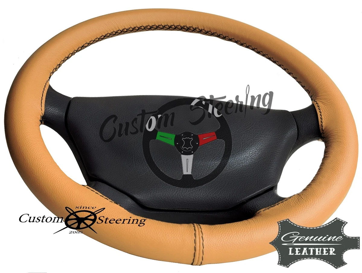 Housse De Volant En Cuir Perforé Beige Pour Toyota Land Cruiser 100 (1998-2007) - Installation Facile
