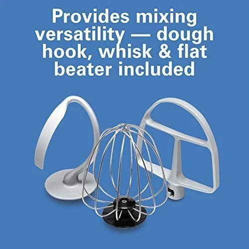 Hamilton Beach Electric Stand Mixer, 4 Quarts, Dough Hook, Flat Beater Attachmen - Image 4 of 4