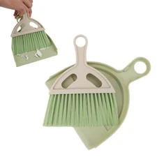 Mini Broom and Dustpan Set for Home Car Small Spaces Pets Camping Cleaning Kit
