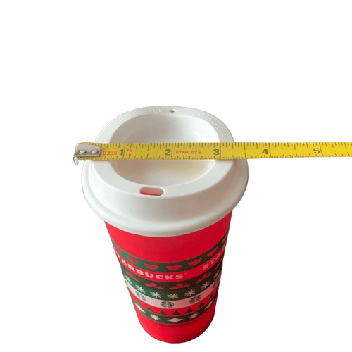 Usado Starbucks 2013 Taza Vaso Grande Rojo Vacaciones Navidad Feo Suéter - Imagen 9 de 11