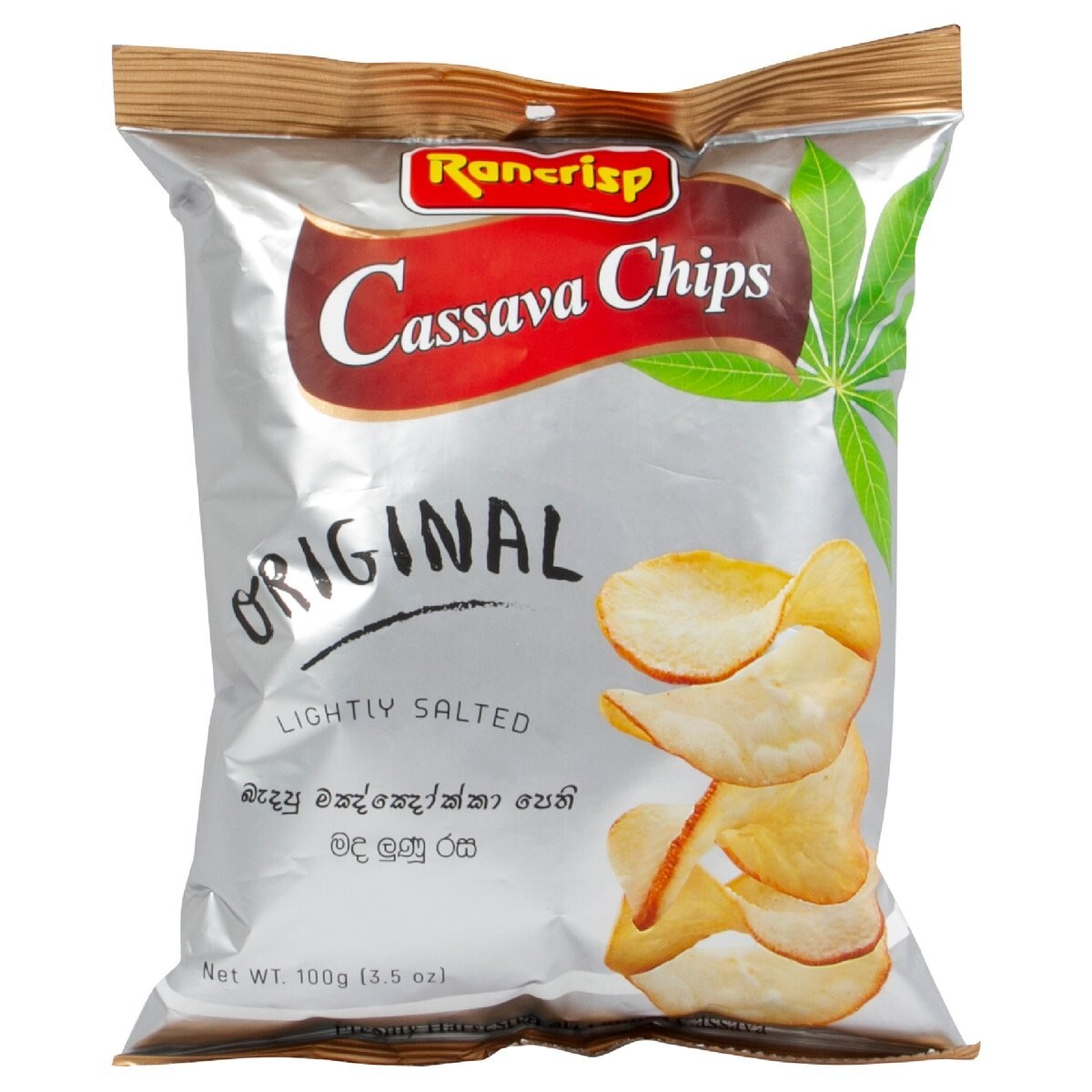 Chips de yuca RANCRISP PREMIUM - originales - 100 g de SRILANKA