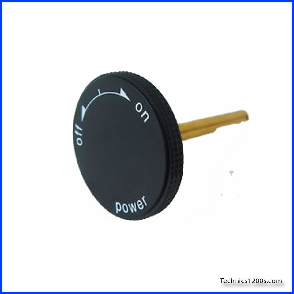 NEW TECHNICS SL 1200 1210 TURNTABLE POWER ON OFF KNOB MK2 Sub SFKT122 ...