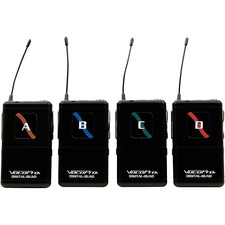 Vocopro Portable 4 Lavalier Field/camera-mountable Wireless Mic System Band 9 Ln