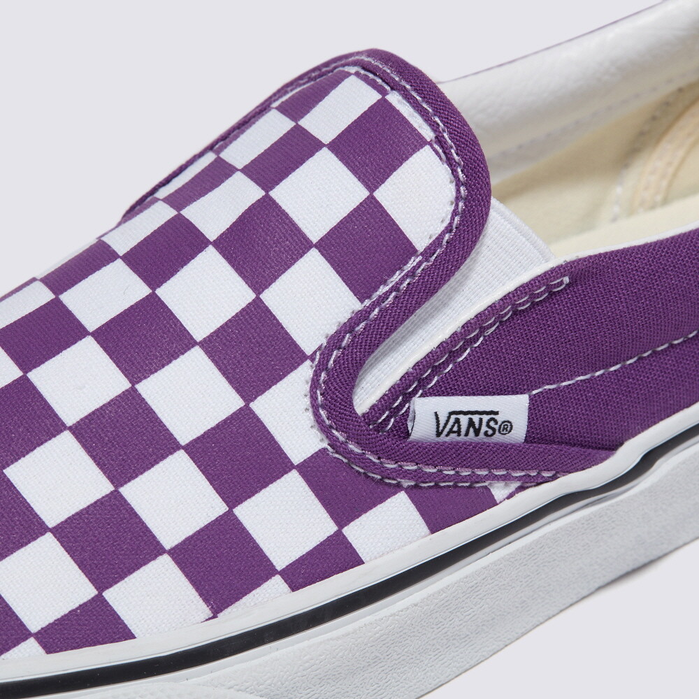 Vans Color Theory Checkerboard Slip-on Sneakers Purple Magic  display picture 1